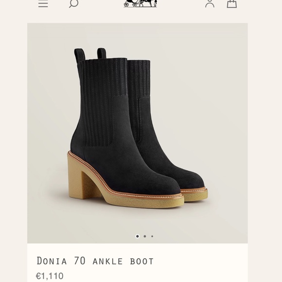 Authentic Hermes Donia 70 boots size 37.5 - Picture 1 of 12